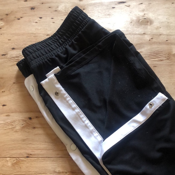 Vintage Jockey Tearaway Pants Black & White XL 90s y2k - Picture 7 of 7